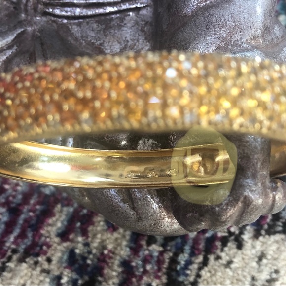 Gold Plated Sterling Silver Ombré bangle & ring - Picture 12 of 16